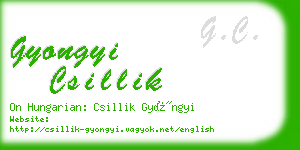 gyongyi csillik business card